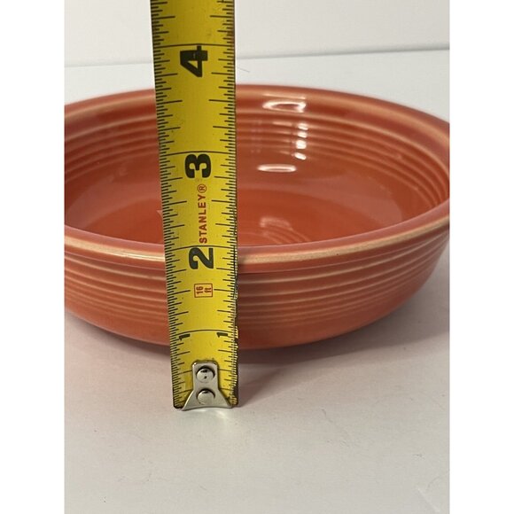 Fiesta ware HLC Persimmon Medium Soup Cereal Bowl Classic Rim 6 7/8 inch - Picture 5 of 5
